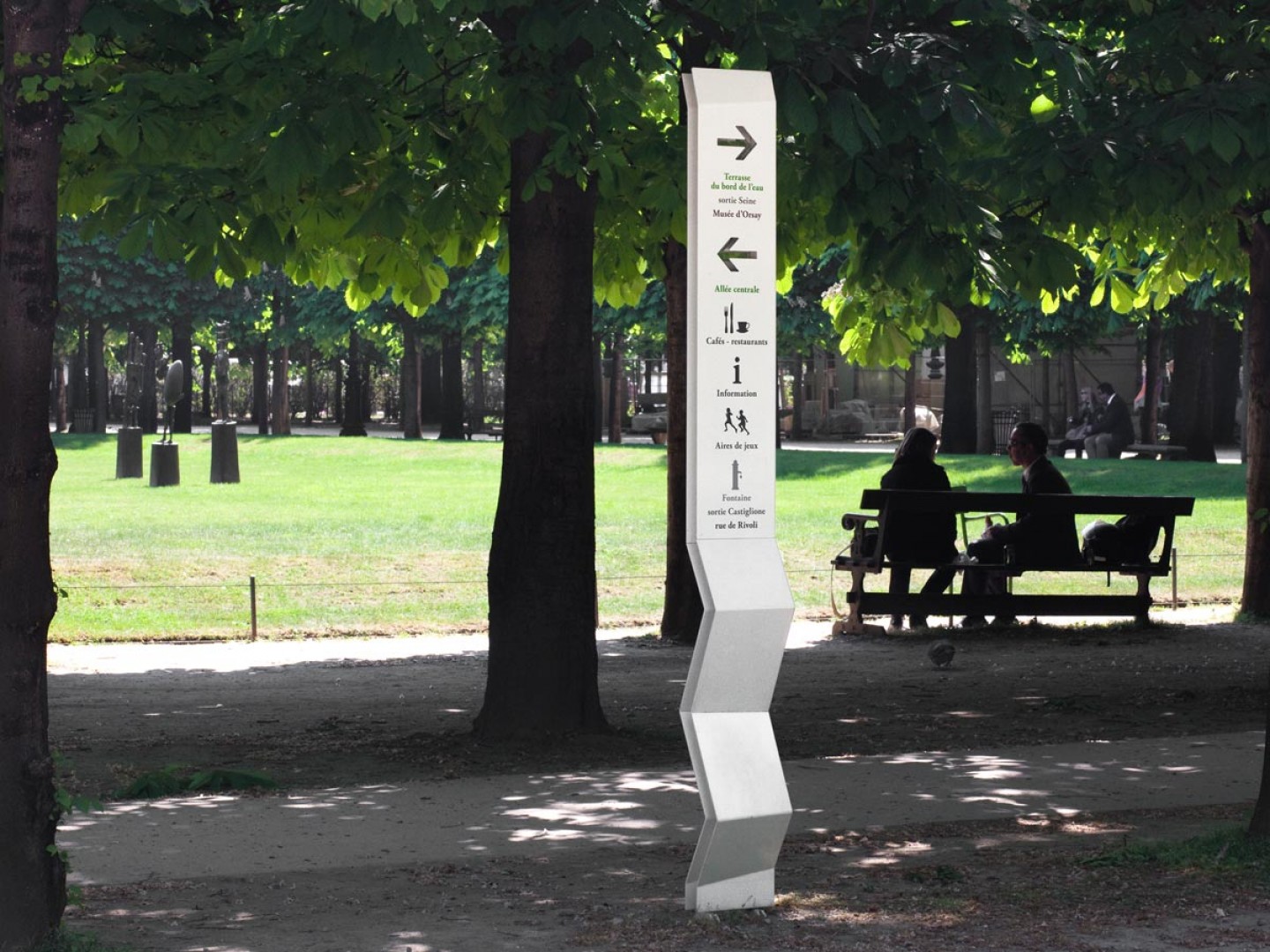Laurent Vié - Signalétique du jardin des Tuileries